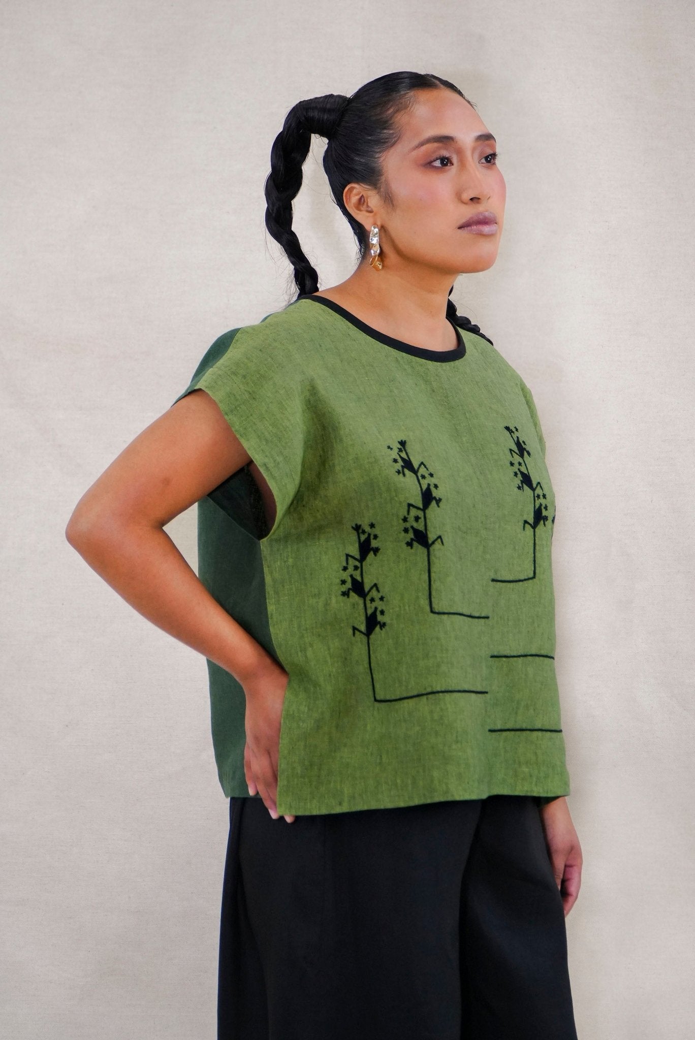 Blouse 002 Green Chrysalis